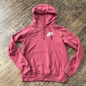 🔥 Nike Women’s XS pullover hoodie vintage Red drawstring
